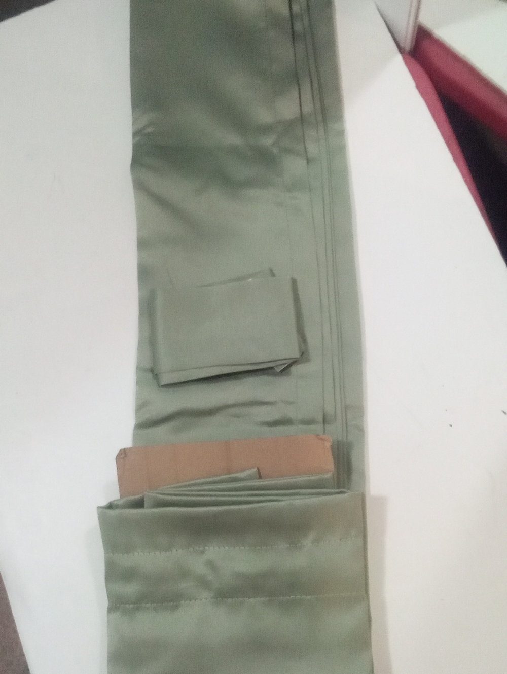 Lichtenberg Green Satiny Door Panel 54 X 72" New NWT $40 Rod Pocket